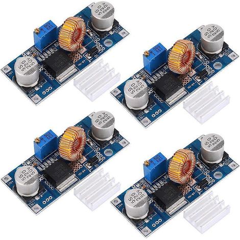 4 Stück Abwärts-Spannungsreglermodule DC/DC-Wandler, einstellbar, 5 A, 4–38 V