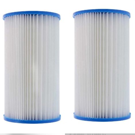 Compatible avec les filtres de piscine Intex - Cartouche filtrante Intex 29000 A, 11 cm x 20 cm - Compatible avec les pompes Intex type H - Filtres de rechange - Filtre de piscine - Lot de 2 (1/5)