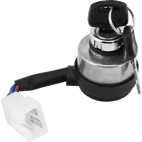 Interrupteur à clé d'allumage à 4 fils pour accessoires de générateur à essence 168F de 2,5 à 6,5 kW (1/5)