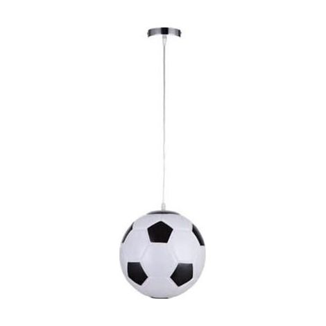Plafonnier sur le thème du football pour chambre d'enfant, boule de verre suspendue, douille E27, lampe de chevet PZCC (1/3)