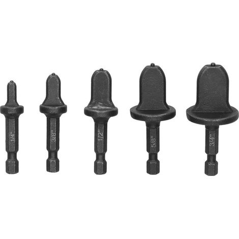 Outil de swag 5 pièces, foret à tige hexagonale en métal, Kit d'extension de tuyau évasé pour Tube de climatiseur (1/5)