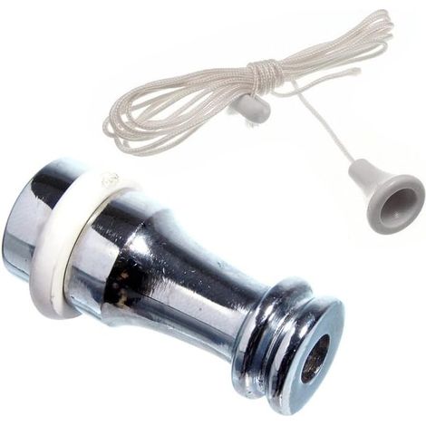 Lot de 5 interrupteurs de poids pour cordon de 38 mm en laiton chromé poli CP + cordons (1/2)