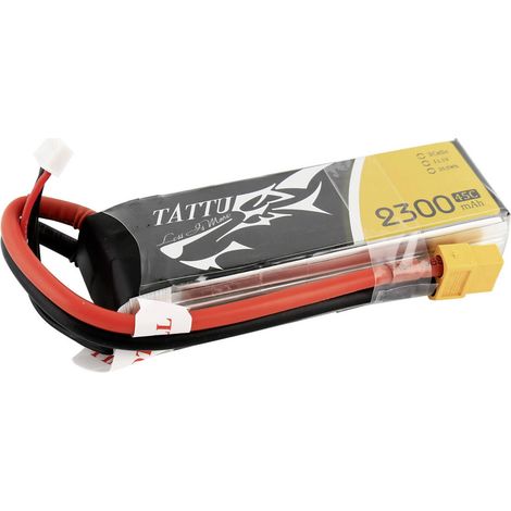 [GEBRAUCHT] B-Ware Tattu Modellbau Akkupack Li Po 11.1 V 2300 M Ah Zellen Zahl: 3 45 C Softcase Xt60