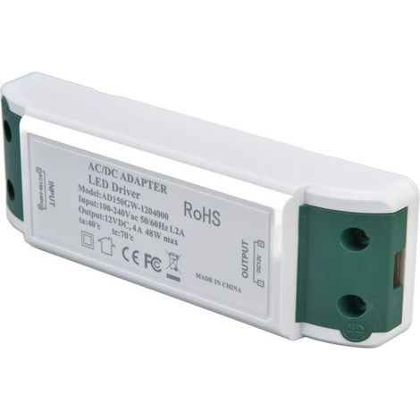 LED 48W LED Driver DC 12V 4A Adaptateur Convertisseur LED Transfo Conducteur Alimentation de tension constante (1/4)