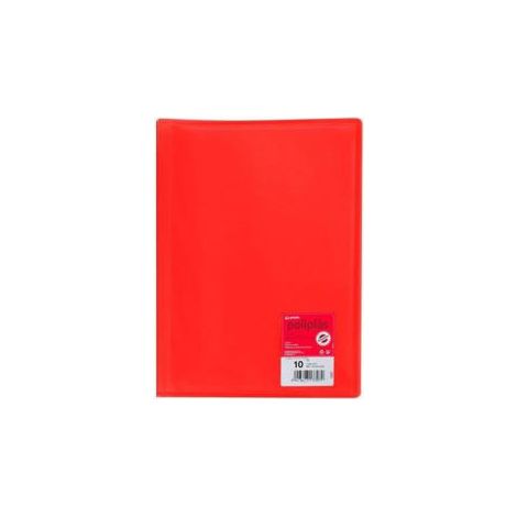 CARP. 10F POLIPLAS GRAFOPLAS A4 PP ROJO 01311251