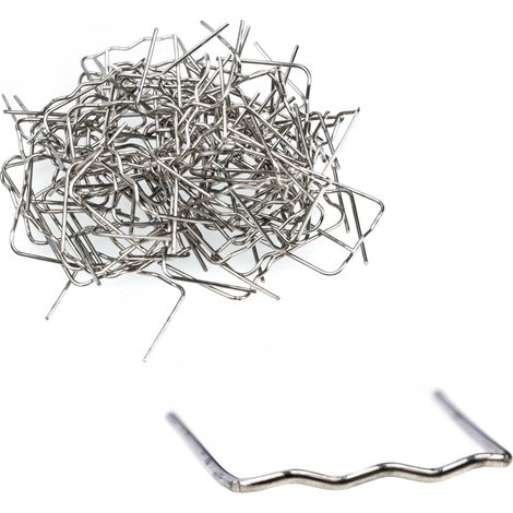 Graffe in plastica, onda piccola, 0,6 mm, 100 pz.