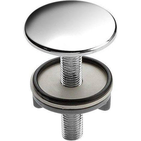 Bouchon/couvercle pour trou de lavabo 50 mm, chromé (1/3)