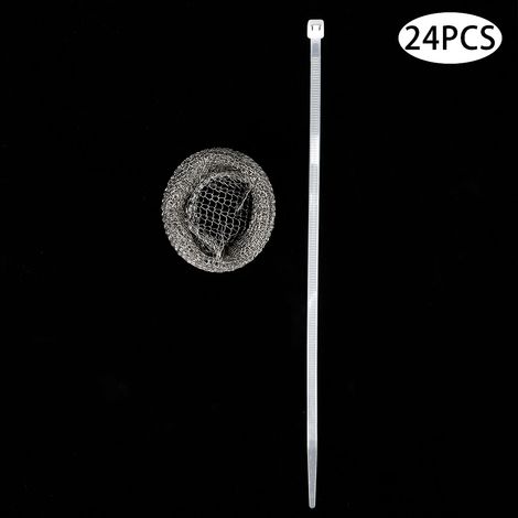 24 filtres à laver standard en acier inoxydable 304 avec 24 attaches de câble (1/5)