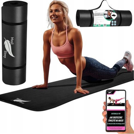TAPPETINO SPESSO PER ESERCIZI GINNASTICA YOGA FITNESS, TAPPETINO IN SCHIUMA PER PALESTRA (1/5)