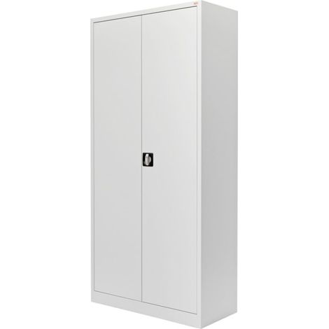 Armoire universelle STIER avec 4 étagères 1800x800x380mm soudées gris clair (1/5)