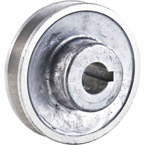 Ribimex – Poulie aluminium 80mm – Alésage Ø 19mm – Poulie à gorge type A pour moteurs électriques – Transmission de puissance optimisée (1/5)