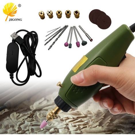 Elektrisches Schleifset, Mini-Jade-Schnitzstift, Bohrmaschine, Schleifmaschine, Poliermaschine, Wurzelholzschnitzwerkzeug und antike Elektrowerkzeuge (1/5)