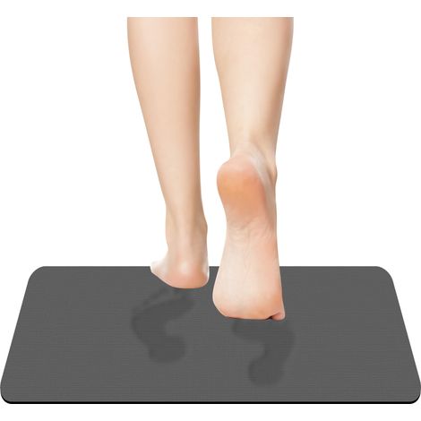Grand Tapis de Bain antidérapant Super Absorbant à séchage Rapide pour Salle de Douche, Baignoire, évier, Chambre à Coucher (Gris foncé, 40 x 60 cm) (1/5)