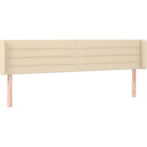 Maison Exclusive - Cabecero de tela color crema 163x16x78/88 cm (1/5)