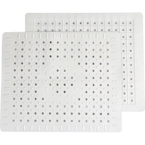 Lot de 2 tapis de protection pour évier de cuisine en caoutchouc antidérapant durable, facile à fileter et à couper soi-même. (1/4)