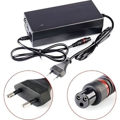 Chargeur - - 42V 2A - Compatible hoverboard 6,5/8/10 pouces - Normes CE/FCC/RoHS