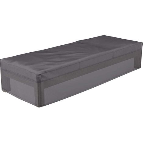 Housse pour chaise longue de jardin 7964 75x210x40 AeroCover grise Homms