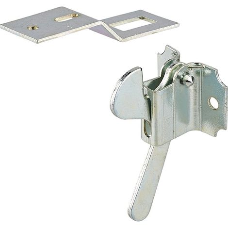 Chiusura per mobili, gancio a leva per ante di armadi e guardaroba, zincato - THIRARD