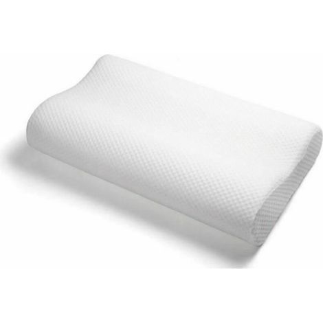 Oreiller cervical orthopédique - - Mémoire de forme - Blanc - Confort ferme - Lavable (1/4)
