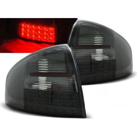 Paire de feux arriere Audi A6 C5 berline de 1997 a 2004 LED fume (1/2)