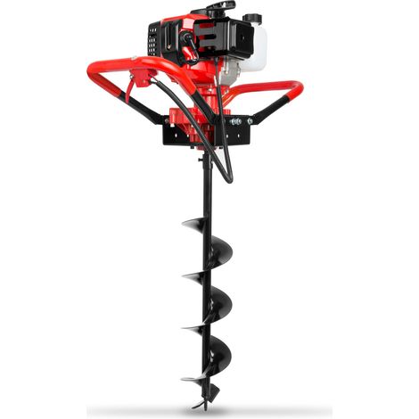 Trivella a scoppio 52cc 3HP, 3 punte Ø100/150/200mm, motore 2 tempi – EBERTH (1/5)