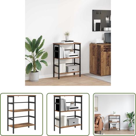Industriestil -  Bücherregal Altholz 60 x 29,5 x 81 cm Holzwerkstoff (1/5)
