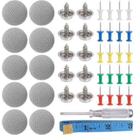 70 PCS Boutons d'outils de toit de voiture - Bouchons à vis de fixation de décoration de voiture - Réparation de toit de voiture - Boucle de fixation de toit de voiture - Fixation de bouton de phare d (1/5)