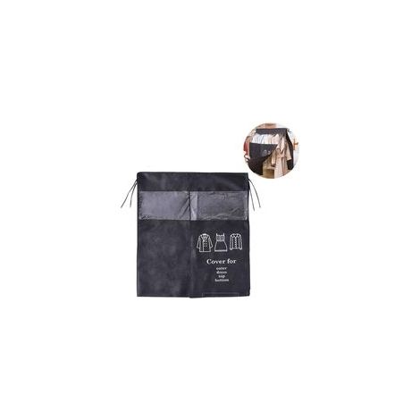 Housse anti-poussière 3D pour vêtements - Noire (1/5)
