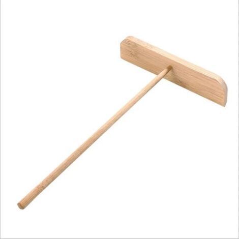 Crêpière en bois, design plat pour une répartition uniforme de la pâte, idéale pour la préparation de crêpes chinoises et françaises, matériau durable et écologique (1/5)