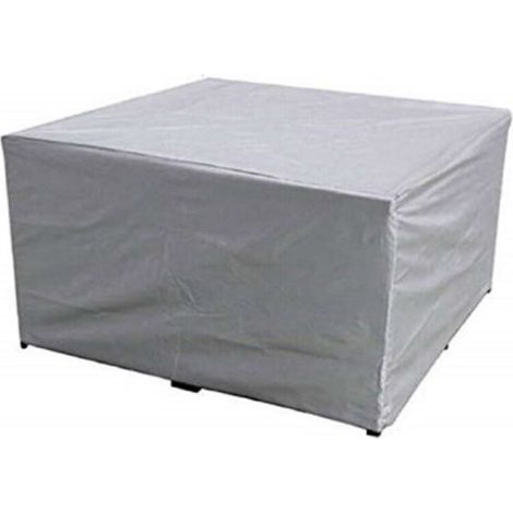 Housse de Protection pour Salon de Jardin en Tissu Oxford 110x110x85cm Argent (1/5)