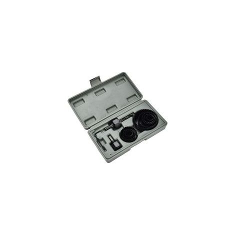 11PCS Kit Scie Cloche, 19-64mm En Acier Au Carbone Downlights Foret Outils Cutter pour plaques de plâtre,Noir (1/5)
