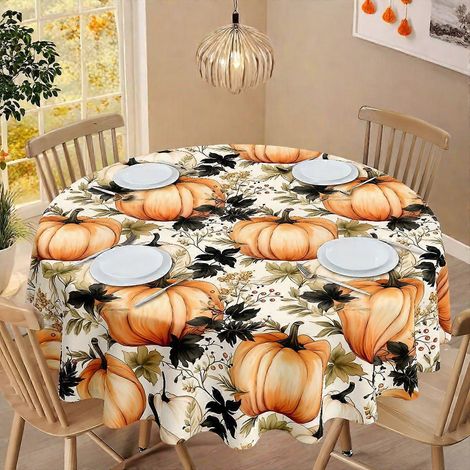Nappe imperméable d'automne pour Thanksgiving, motif spécial récolte d'automne, décoration, nappe rectangulaire 563