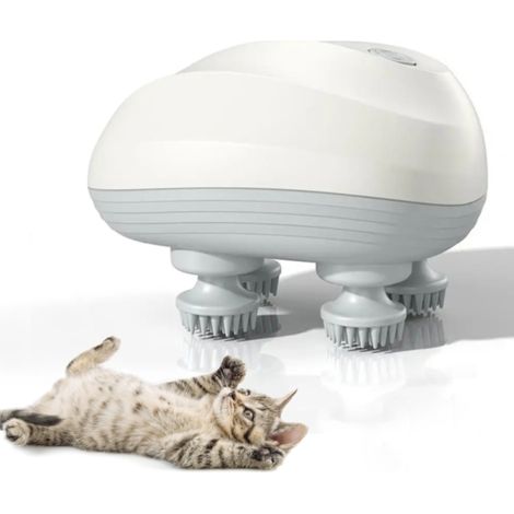 Mini massaggiatore elettrico ricaricabile in silicone per il cuoio capelluto, per uso domestico (adatto anche agli animali domestici).