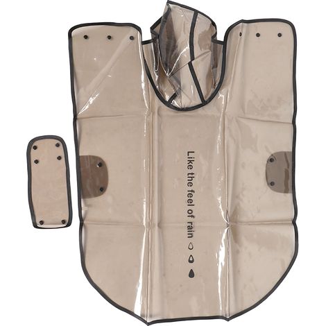 Veste De Pluie Pour Chien - Imperméable Transparent Avec Capuche - Protection Contre La Pluie - Taille 2xl (1/5)