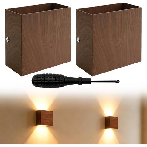 2 Pièces Applique Murale Haut et Bas LED Luminaire Mural Intérieur 7W 3000K (1/5)
