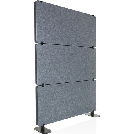 Akustik Trennwand / Stellwand FLEXMIUT EXTEND 175x120x30 cm PET grau hjh OFFICE (1/5)