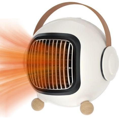 Chauffage d'appoint électrique portable, petit chauffage d'appoint à thermocouple de puissance (PTC) avec protection anti-basculement et anti-surchauffe. (1/5)