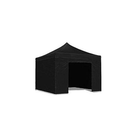 Telo di Ricambio Laterale per Gazebo Pieghevole 3x2m Impermeabile Ricambio Nero
