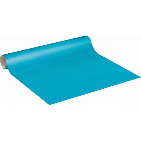 Vinyle Imperméable Cuisine Armoire Porte - Adhesif pour Meuble, Autocollant pour Meuble - Sticker Mural H60cm x L2m - Bleu Ciel (1/5)