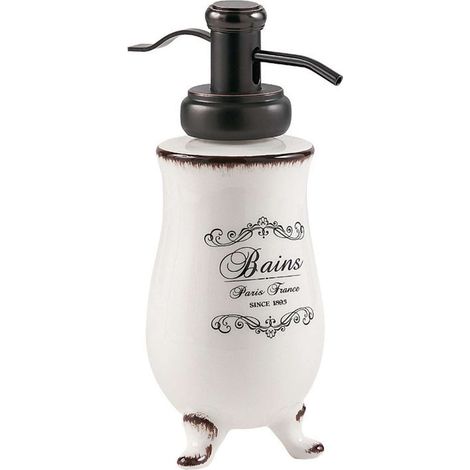 Sapho Amelie - Distributore di sapone 230 ml, bianco AM80 (1/2)