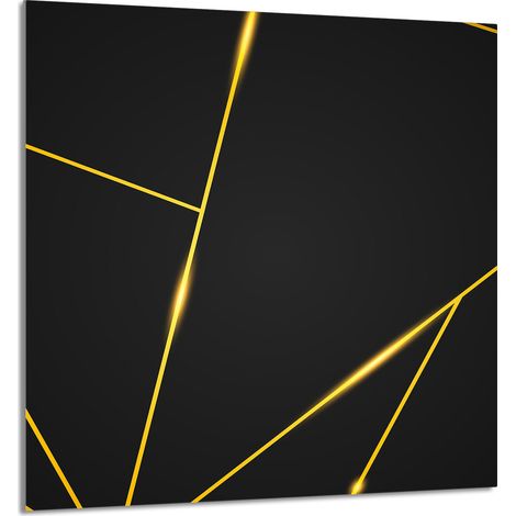 Panneau de verre pour cuisine 60x65 Noir (1/5)