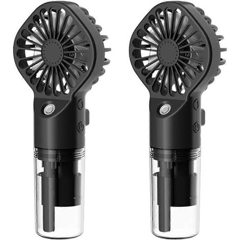 AMXCNOY Schwarzer wiederaufladbarer tragbarer Ventilator (1/5)