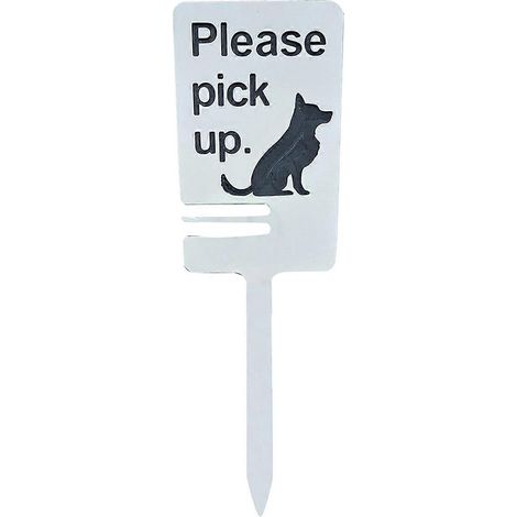 Panneau « Déjections canines » avec porte-sac, panneau de jardin pour chien --- (1/5)