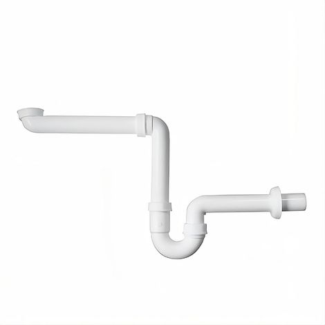 Raumsparsiphon 1 1/4 Zoll mit 40 mm Anschluss für Waschbecken Spüle Küche Bad