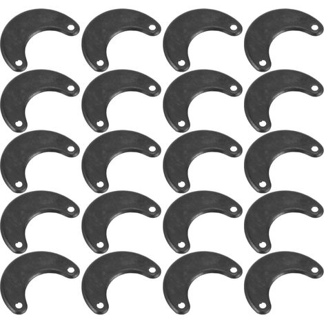 50 Pièces Attache Robuste pour Cadre Photo en Fer Noir, Facile à Installer Design Élégant et Forme en Arc pour Fixation Solide (1/5)