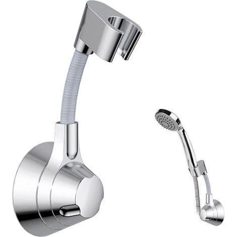 Support de douchette à main Support Douche Sans Percage Colle support de douche réglable à 360° Support de douche Universel pour Pommeau de Douche Douchette Salle de Bain (1/5)