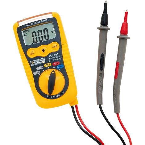 Chauvin Arnoux – Multimètre numérique de poche 2000 points P01191740Z – Mesure AC/DC jusqu’à 600V – Résistance jusqu’à 20MΩ – CAT IV 600V – Test de continuité sonore (1/10)