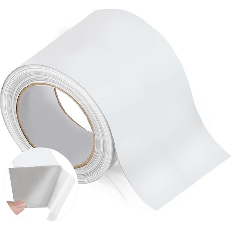 Ruban d'étanchéité en butyle blanc 10 cm x 5 m, ruban d'étanchéité renforcé en EPDM, ruban butyle auto-adhésif, ruban en caoutchouc butyle super imperméable, ruban d'étanchéité pour toit