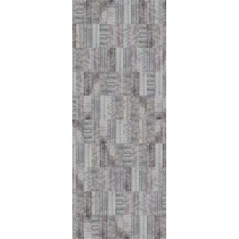 Panneau mural douche en alu-composite VIPANEL - Carrelage Décor Carreaux Textile Long - Finition Brillant - 100x255cm (1/5)