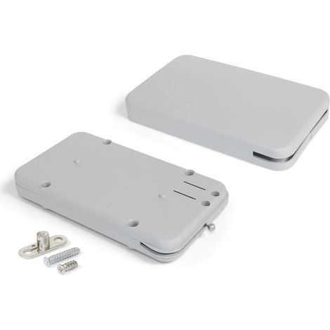 Emuca Klapptürmechanismus Miniwinch mit Abdeckung, 10kg, Stahl und Kunststoff, Grau (1/5)